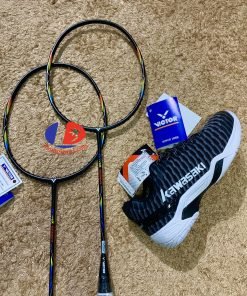 Combo mua vợt cầu lông Victor DX 6666R tặng vợt Victor DX 6666R + giày Kawasaki 525