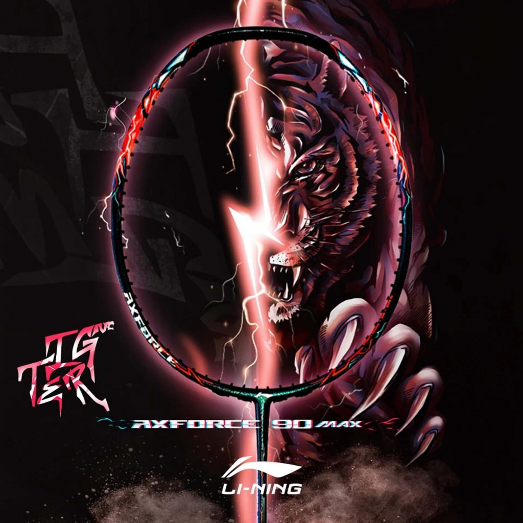 [FULL SET] Vợt cầu lông Lining AxForce 90 Tiger Max chính hãng 2022