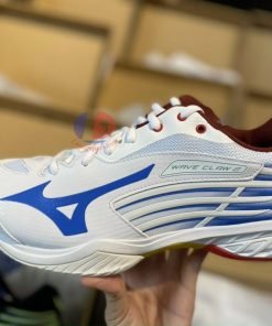 Alternative view of Giày cầu lông Mizuno Wave Claw 2 - Trắng Xanh Đỏ chính hãng
