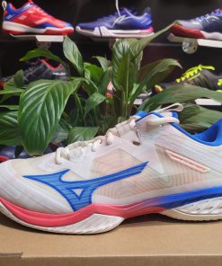 Alternative view of Giày Cầu Lông Mizuno Wave Claw Neo 2 - Trắng Xanh Cam