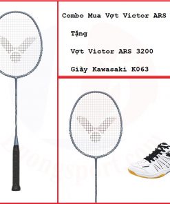 Combo Mua Vợt Cầu Lông Victor ARS 3200 Tặng Vợt Victor ARS 3200 + Giày Kawasaki K063