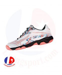 Giày cầu lông Mizuno Wave Thunderstorm - Trắng Hồng chính hãng