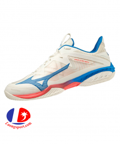 Giày cầu lông Mizuno Wave Claw EL 2 - Trắng Xanh Đỏ Chính hãng