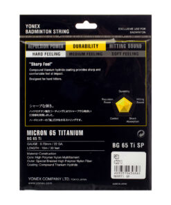 Alternative view of Dây cước căng vợt Yonex BG 65 Titanium - Hồng