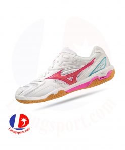 Giày cầu lông Mizuno Wave Fang Pro - Trắng Đỏ Hồng 2023