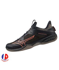 Giày Cầu Lông Mizuno Wave Claw Neo 2 - Đen Cam Chính Hãng (71GA227025)