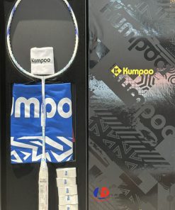 Set Vợt Cầu Lông Kumpoo 99 Pro - Trắng Xanh (Nội Địa Trung)