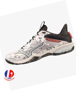 Giày Cầu Lông Mizuno Wave Claw Neo 2 - Trắng Đen Chính Hãng (71GA227040)