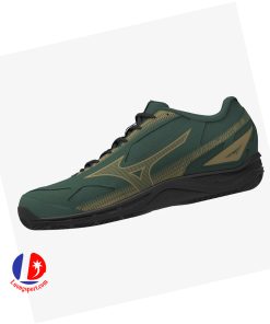 Giày Cầu Lông Mizuno Sky Blaster 3 - Xanh Rêu Chính Hãng (71GA234527)