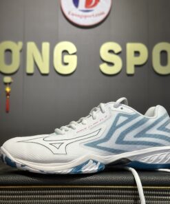 Alternative view of Giày Cầu Lông Mizuno Wave Claw EL 2 - Trắng Xanh Biển (71GA228020)