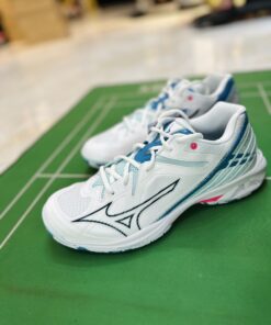 Alternative view of Giày Cầu Lông Mizuno Wave Claw 3 – Trắng Xanh Hồng (71GA244321)