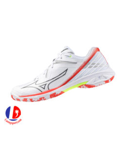 Giày Cầu Lông Mizuno Wave Claw 3 - Trắng Đỏ Chính Hãng (71GA244305)