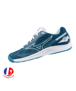 Giày Cầu Lông Mizuno Cyclone Speed 4 Xanh Trắng Chính Hãng (V1GA238022)