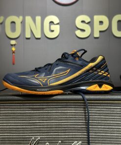 Alternative view of Giày Cầu Lông Mizuno Wave Claw 3 - Xanh Than Cam Chính Hãng (71GA244311)
