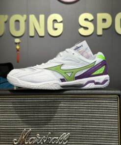 Alternative view of Giày Cầu Lông Mizuno Wave Fang Pro - Trắng Xanh Tím Chính Hãng 2024