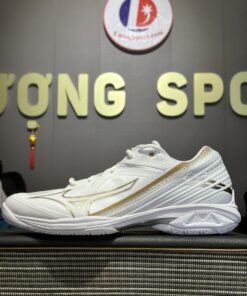 Alternative view of Giày Cầu Lông Mizuno Wave Claw 3 - Trắng Vàng Bạc New 2024
