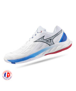 Giày Cầu Lông Mizuno Wave Fang 2 - Trắng Xanh Chính Hãng (71GA231330)