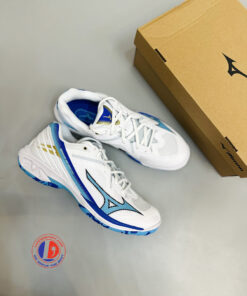 Alternative view of Giày Cầu Lông Mizuno Wave Claw 3 - Trắng Xanh Dương Chính Hãng (71GA244302)