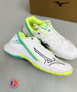 Alternative view of Giày Cầu Lông Mizuno Wave Claw 3 - Trắng Xanh Lá Chính Hãng (71GA244322)