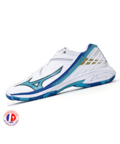 Giày Cầu Lông Mizuno Wave Claw 3 - Trắng Xanh Dương Chính Hãng (71GA244302)