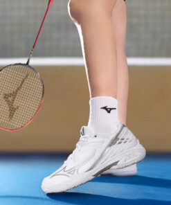 Alternative view of Giày Cầu Lông Mizuno Wave Claw 3 - Trắng Bạc Chính Hãng (71GA244330)