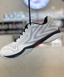Alternative view of Giày Cầu Lông Mizuno Wave Claw El 2 - Trắng Đỏ Xám Chính Hãng (71GA228051)