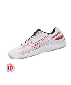 Giày Cầu Lông Mizuno Cyclone Speed 4 - Trắng Đỏ Chính Hãng (V1GA238096)