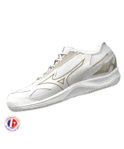 Giày Cầu Lông Mizuno Cyclone Speed 4 - Trắng Vàng Chính Hãng (V1GA238058)