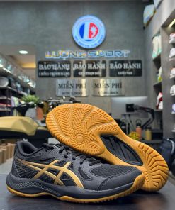 Giày Cầu Lông Asics Upcourt 6 Men - Đen Gold 2025
