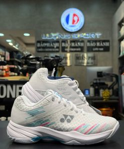 Alternative view of Giày cầu lông Yonex Cascade Accel - White / Sky Blue