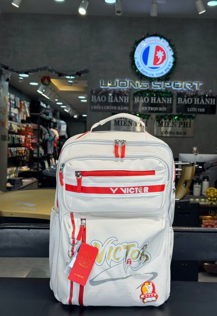 Balo cầu lông BR5051CNY Trắng/Đỏ chính hãng 2026