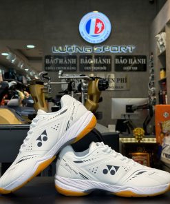 Alternative view of Giày Cầu Lông Yonex Stratas WIDE Màu Trắng | WHITE/DARK INDIGO