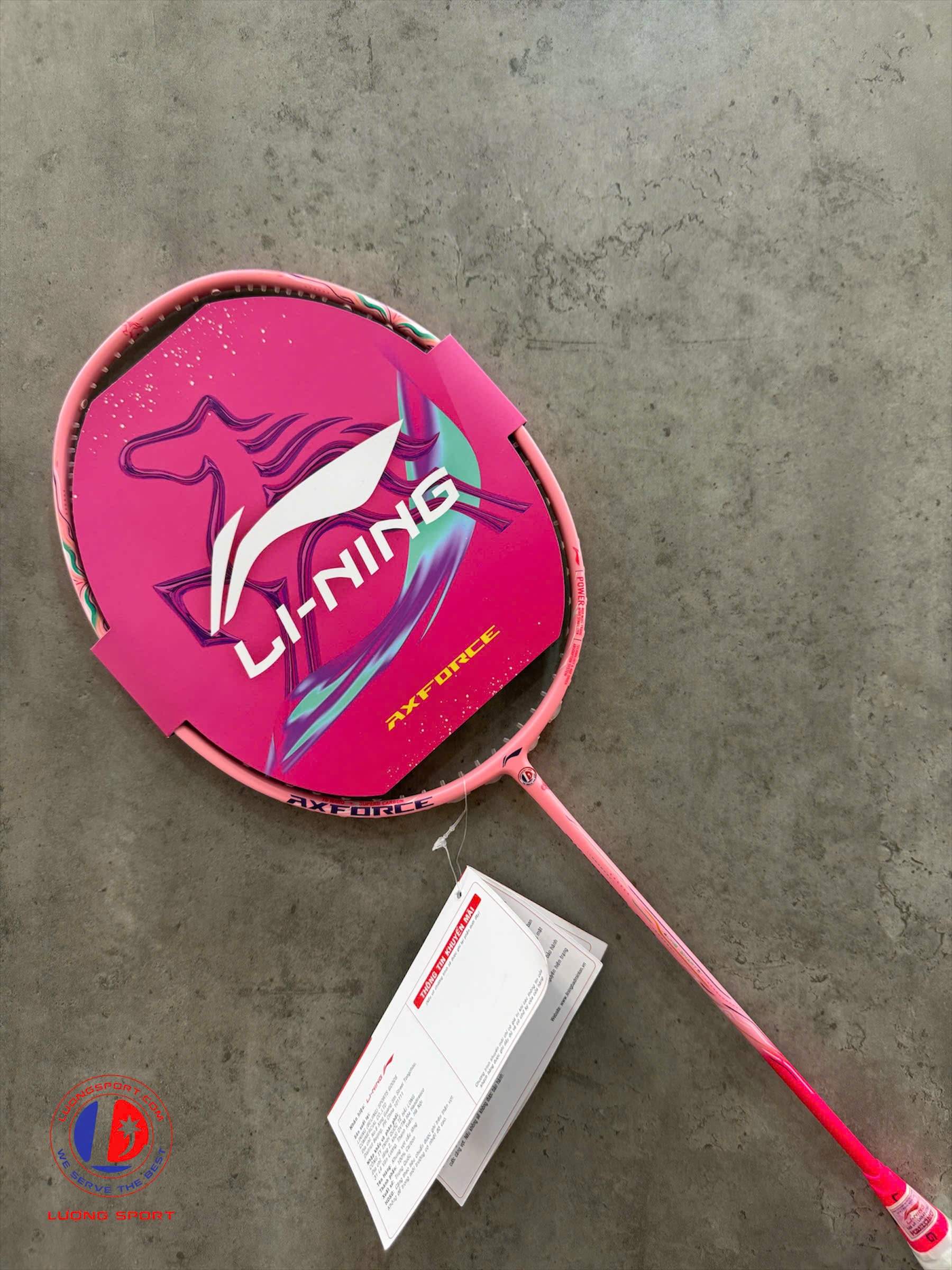 Vợt Cầu Lông Lining Axforce 60 Pink Ngựa Tết 2026 Chính Hãng